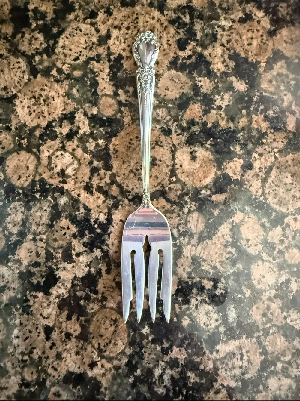 Brocade by International Sterling Silver Salad Fork 6 1/2 flatware
